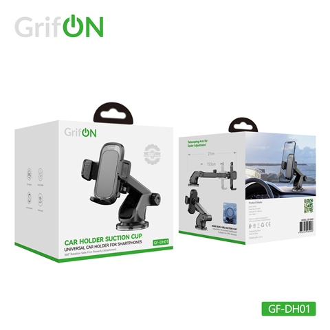 Автодержатель GrifON GF-DH01 раздвижной чёрный
