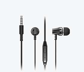 Наушники G-ON GE-HS04 3,5mm вакуум с микроф. черные