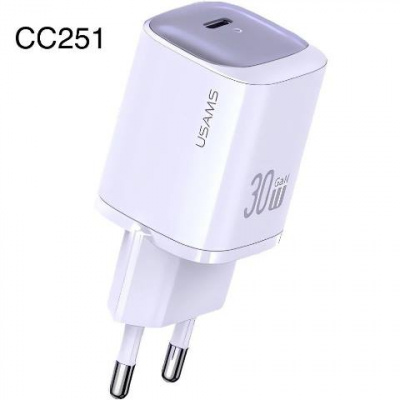 СЗУ USAMS US-CC251 30W USB-C чёрный