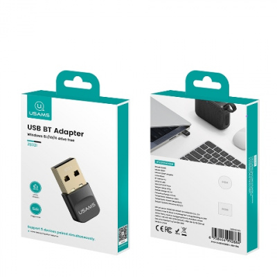 Адаптер Bluetooth USB USAMS US-ZB321 BT 5.1 чёрный