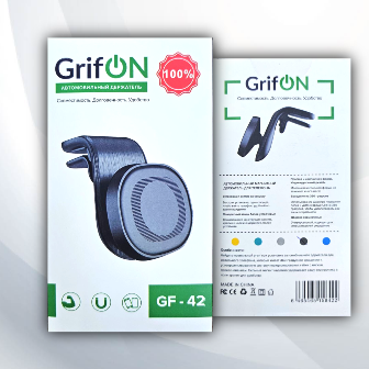 Автодержатель GrifON GF-42 магнитный чёрный