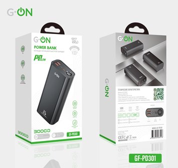 Внешний аккумулятор G-ON GF-PD301 30000mAh PD22.5W чёрный
